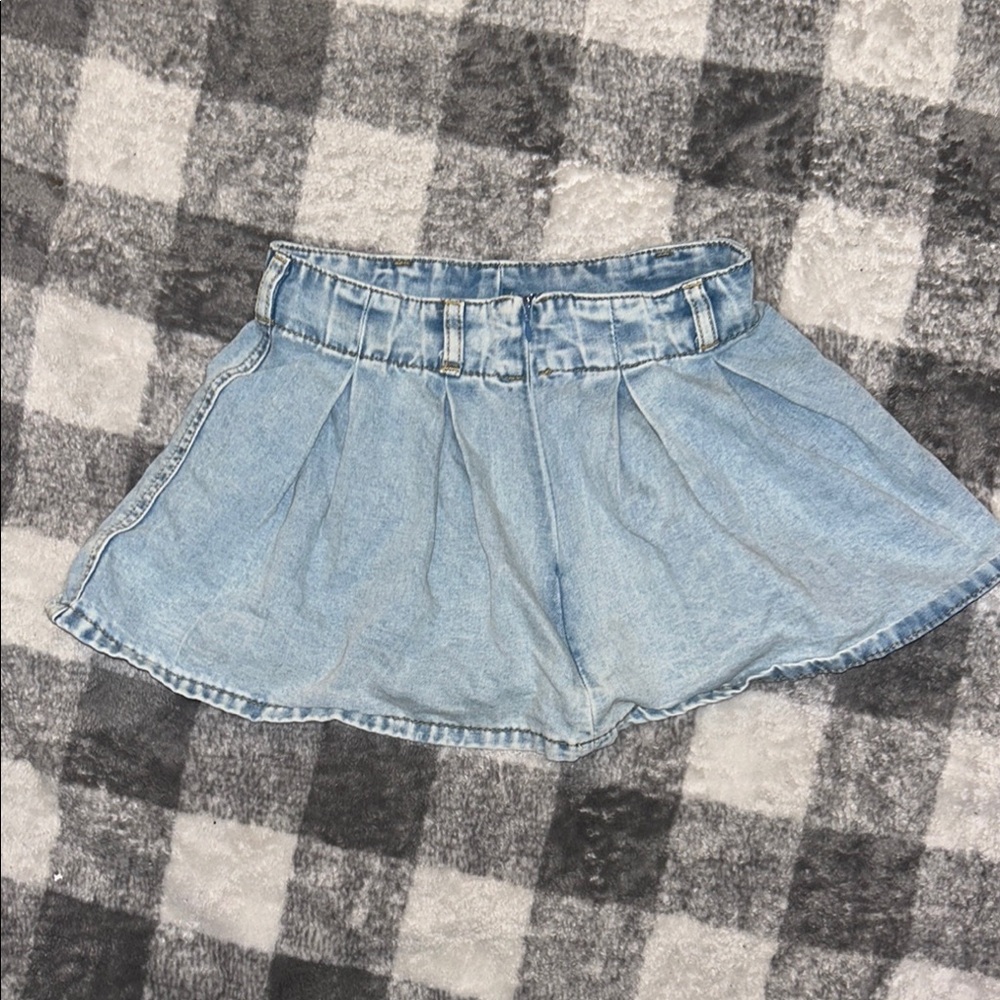Light Blue Denim Skirt